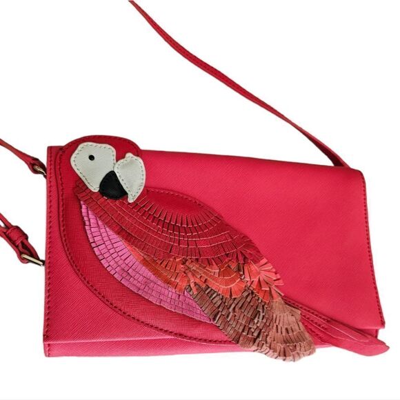 KATE SPADE Flights of Fancy Parrot Handbag - Rare & Retired!! - Picture 1 of 9